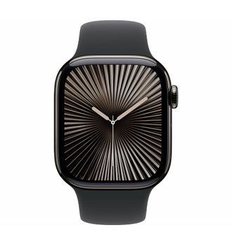 Смарт-часы Apple Watch Series 10 GPS + Cellular 42mm Slate Titanium Case w. Black Sport Band - M/L (MWXH3) - фото 2 Смарт-часы Apple Watch Series 10 GPS + Cellular 42mm Slate Titanium Case w. Black Sport Band - M/L (MWXH3) - фото 2
