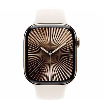 Смарт-часы Apple Watch Series 10 GPS + Cellular 46mm Gold Titanium Case w. Starlight Sport Band - M/L (MWYY3) - фото 2 Смарт-часы Apple Watch Series 10 GPS + Cellular 46mm Gold Titanium Case w. Starlight Sport Band - M/L (MWYY3) - фото 2