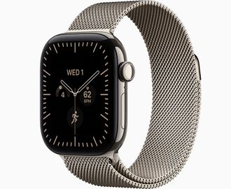 Смарт-часы Apple Watch Series 12 GPS + Cellular 46mm Natural Titanium Case with Natural Milanese L. S/M (MJGP4) - фото 1
