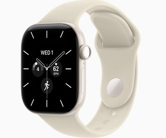 Смарт-годинник Apple Watch Series 12 GPS + Cellular 42mm Pearl White Ceramic Case with Sand Sport Band M/L (MJGX4) - фото 1 Смарт-годинник Apple Watch Series 12 GPS + Cellular 42mm Pearl White Ceramic Case with Sand Sport Band M/L (MJGX4) - фото 1