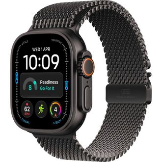 Смарт-годинник Apple Watch Ultra 4 Black Titanium Case with Black Titanium Milanese Loop - Medium (MJAV4) - фото 1