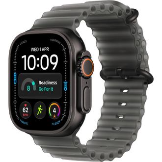 Смарт-годинник Apple Watch Ultra 4 Black Titanium Case with Translucent Black Ocean Band (MJAY4) - фото 1 Смарт-годинник Apple Watch Ultra 4 Black Titanium Case with Translucent Black Ocean Band (MJAY4) - фото 1