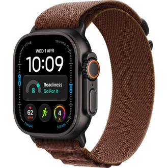 Смарт-годинник Apple Watch Ultra 4 Black Titanium Case with Burgundy Alpine Loop - Large (MJC24) - фото 1