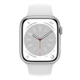 Смарт-годинник Apple Watch Series 8 GPS 45mm Silver Aluminum Case with White S. Band (MP6N3) - фото 2