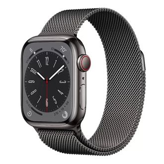 Смарт-годинник Apple Watch Series 8 GPS + Cellular 41mm Graphite S. Steel Case w. Milanese Loop Graphite (MNJL3/MNJM3) - фото 1 Смарт-годинник Apple Watch Series 8 GPS + Cellular 41mm Graphite S. Steel Case w. Milanese Loop Graphite (MNJL3/MNJM3) - фото 1