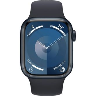 Apple Watch Series 9 GPS 41mm Midnight Aluminum Case w. Midnight Sport Band - M/L (MR8X3) - фото 2