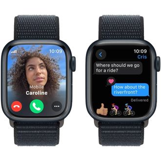 Apple Watch Series 9 GPS 41mm Midnight Aluminum Case w. Midnight Sport Loop (MR8Y3) - фото 3 Apple Watch Series 9 GPS 41mm Midnight Aluminum Case w. Midnight Sport Loop (MR8Y3) - фото 3