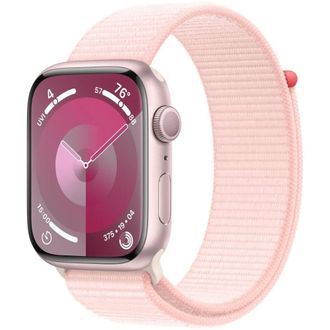 Apple Watch Series 9 GPS 41mm Pink Aluminum Case w. Light Pink S. Loop (MR953) - фото 1