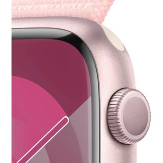 Apple Watch Series 9 GPS 41mm Pink Aluminum Case w. Light Pink S. Loop (MR953) - фото 3