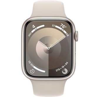 Apple Watch Series 9 GPS 41mm Starlight Aluminum Case w. Starlight Sport Band - S/M (MR8T3) Вживаний - фото 2 Apple Watch Series 9 GPS 41mm Starlight Aluminum Case w. Starlight Sport Band - S/M (MR8T3) Вживаний - фото 2