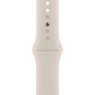 Apple Watch Series 9 GPS 45mm Starlight Aluminum Case w. Starlight Sport Band - S/M (MR963) - фото 3