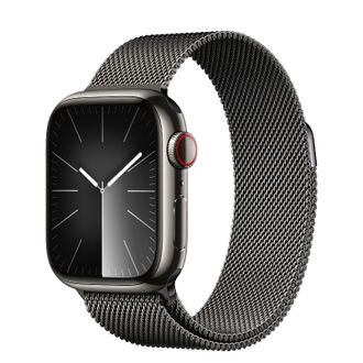 Apple Watch Series 9 GPS + Cellular 41mm Graphite S. Steel Case w. Graphite Milanese Loop (MRJA3) - фото 1