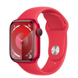 Apple Watch Series 9 GPS + Cellular 41mm PRODUCT RED Alu. Case w. PRODUCT RED Sport Band - S/M (MRY63) - фото 1 Apple Watch Series 9 GPS + Cellular 41mm PRODUCT RED Alu. Case w. PRODUCT RED Sport Band - S/M (MRY63) - фото 1