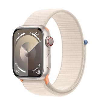 Apple Watch Series 9 GPS + Cellular 41mm Starlight Alu. Case w. Starlight S. Loop (MRHQ3) - фото 1