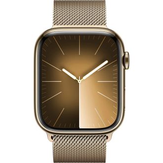 Apple Watch Series 9 GPS + Cellular 45mm Gold S. Steel Case w. Gold Milanese Loop (MRMU3) - фото 2 Apple Watch Series 9 GPS + Cellular 45mm Gold S. Steel Case w. Gold Milanese Loop (MRMU3) - фото 2