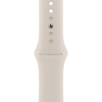 Apple Watch Series 9 GPS + Cellular 45mm Starlight Alu. Case w. Starlight Sport Band - S/M (MRM83) - фото 3