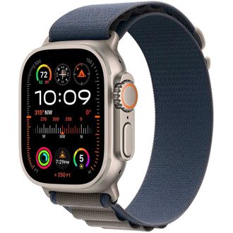 Вживаний Apple Watch Ultra 2 GPS + Cellular 49mm Titanium Case with Blue Alpine Loop - Medium (MREP3) - фото 1