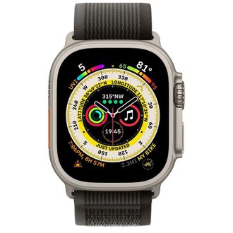 Смарт-годинник Apple Watch Ultra GPS + Cellular 49mm Titanium Case with Black/Gray Trail Loop - M/L (MQF53/MQFX3) - фото 2 Смарт-годинник Apple Watch Ultra GPS + Cellular 49mm Titanium Case with Black/Gray Trail Loop - M/L (MQF53/MQFX3) - фото 2