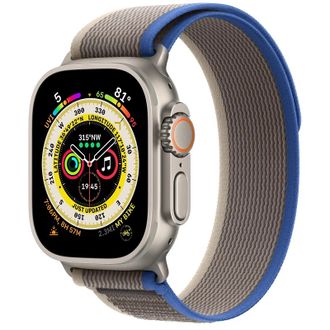Смарт-часы Apple Watch Ultra GPS + Cellular 49mm Titanium Case with Blue/Gray Trail Loop - S/M (MNHE3/MNHL3) - фото 1 Смарт-часы Apple Watch Ultra GPS + Cellular 49mm Titanium Case with Blue/Gray Trail Loop - S/M (MNHE3/MNHL3) - фото 1