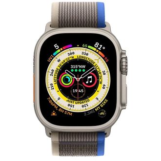 Смарт-часы Apple Watch Ultra GPS + Cellular 49mm Titanium Case with Blue/Gray Trail Loop - S/M (MNHE3/MNHL3) - фото 2 Смарт-часы Apple Watch Ultra GPS + Cellular 49mm Titanium Case with Blue/Gray Trail Loop - S/M (MNHE3/MNHL3) - фото 2
