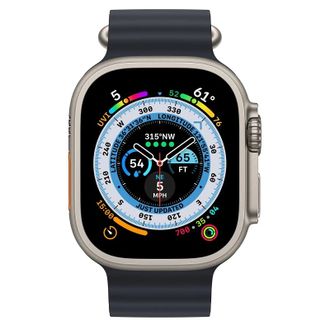 Вживаний Apple Watch Ultra GPS + Cellular 49mm Titanium Case with Midnight Ocean Band (MQET3/MQFK3) - фото 2