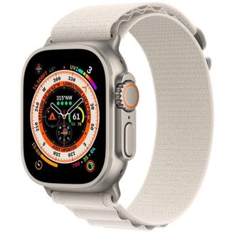 Смарт-часы Apple Watch Ultra GPS + Cellular 49mm Titanium Case with Starlight Alpine Loop - Small (MQEY3/MQFQ3) - фото 1
