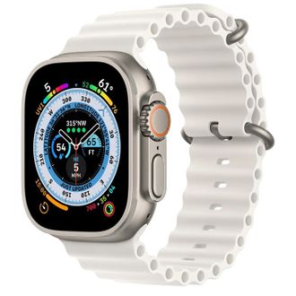 Смарт-часы Apple Watch Ultra GPS + Cellular 49mm Titanium Case with White Ocean Band (MNH83/MNHF3) - фото 1 Смарт-часы Apple Watch Ultra GPS + Cellular 49mm Titanium Case with White Ocean Band (MNH83/MNHF3) - фото 1