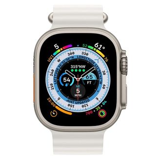 Смарт-часы Apple Watch Ultra GPS + Cellular 49mm Titanium Case with White Ocean Band (MNH83/MNHF3) - фото 2 Смарт-часы Apple Watch Ultra GPS + Cellular 49mm Titanium Case with White Ocean Band (MNH83/MNHF3) - фото 2