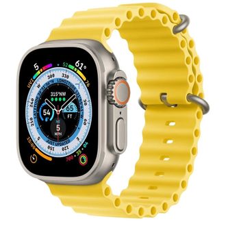 Вживаний Apple Watch Ultra GPS + Cellular 49mm Titanium Case with Yellow Ocean Band (MNH93/MNHG3) - фото 1