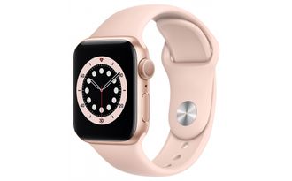 Вживаний Apple Watch Series 6 GPS, 40mm Gold Aluminium Case with Pink Sand Sport Band (MG123) - фото 1 Вживаний Apple Watch Series 6 GPS, 40mm Gold Aluminium Case with Pink Sand Sport Band (MG123) - фото 1