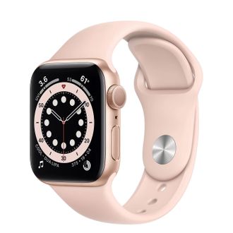 Вживаний Apple Watch Series 6 GPS, 40mm Gold Aluminium Case with Pink Sand Sport Band (MG123) - фото 1 Вживаний Apple Watch Series 6 GPS, 40mm Gold Aluminium Case with Pink Sand Sport Band (MG123) - фото 1