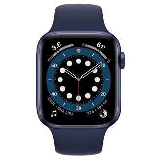 Вживаний Apple Watch Series 6 GPS, 44mm Blue Aluminium Case with Deep Navy Sport Band (M00J3) - фото 2
