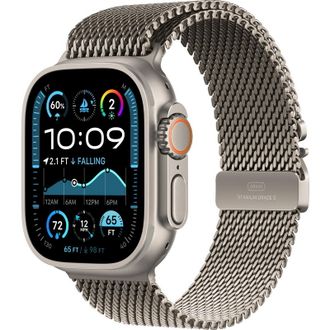 Apple Watch Ultra 2 2024 GPS + Cellular 49mm Natural Titanium Case with Natural Titanium Milanese Loop - Large (MX5T3) - фото 1