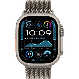 Apple Watch Ultra 2 2024 GPS + Cellular 49mm Natural Titanium Case with Natural Titanium Milanese Loop - Large (MX5T3) - фото 2