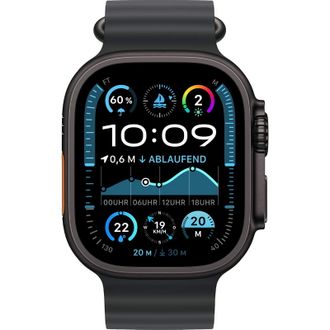 Apple Watch Ultra 2 2024 GPS + Cellular 49mm Black Titanium Case with Black Ocean Band (MX4P3) - фото 2 Apple Watch Ultra 2 2024 GPS + Cellular 49mm Black Titanium Case with Black Ocean Band (MX4P3) - фото 2