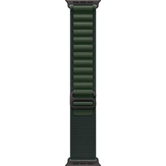 Apple Watch Ultra 2 2024 GPS + Cellular 49mm Black Titanium Case with Dark Green Alpine Loop - Large (MX4T3) - фото 3