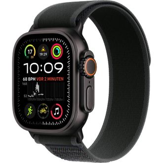 Apple Watch Ultra 2 2024 GPS + Cellular 49mm Black Titanium Case with Black Trail Loop - M/L (MX4V3) - фото 1 Apple Watch Ultra 2 2024 GPS + Cellular 49mm Black Titanium Case with Black Trail Loop - M/L (MX4V3) - фото 1