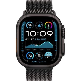 Б/У Apple Watch Ultra 2 2024 GPS + Cellular 49mm Black Titanium Case with Black Titanium Milanese Loop - Large (MYTC3) - фото 2