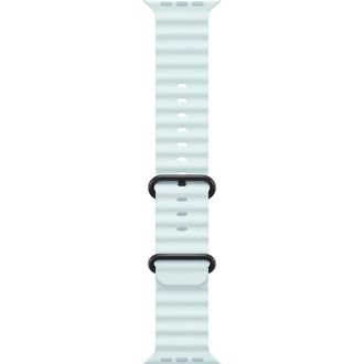 Apple Watch Ultra 2 2024 GPS + Cellular 49mm Black Titanium Case with Ice Blue Ocean Band (MYTC3+MYP83) - фото 3 Apple Watch Ultra 2 2024 GPS + Cellular 49mm Black Titanium Case with Ice Blue Ocean Band (MYTC3+MYP83) - фото 3
