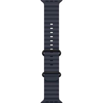 Apple Watch Ultra 2 2024 GPS + Cellular 49mm Black Titanium Case with Navy Ocean Band (MYTC3+MYPA3) - фото 3