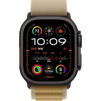 Apple Watch Ultra 2 2024 GPS + Cellular 49mm Black Titanium Case with Tan Alpine Loop - Large (MYTF3+MYQ23) - фото 2 Apple Watch Ultra 2 2024 GPS + Cellular 49mm Black Titanium Case with Tan Alpine Loop - Large (MYTF3+MYQ23) - фото 2