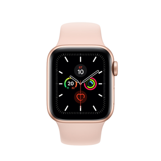 Apple Watch Series 5 40mm GPS Gold Aluminum Case with Pink Sand Sport Band (MWV72) б.у. - фото 1