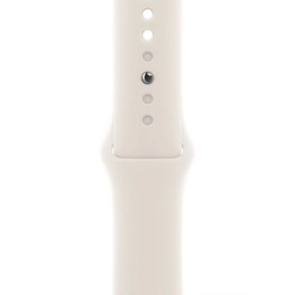 Apple Watch SE 3 GPS + Cellular 40mm Starlight Aluminum Case with Starlight Sport Band - S/M (MEP64) - фото 3
