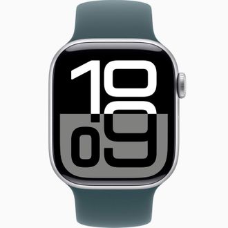 Смарт-годинник Apple Watch Series 10 GPS 46mm Silver Aluminum Case w. Lake Green  Sport Band - M/L (MWX03+MXLR3) - фото 2