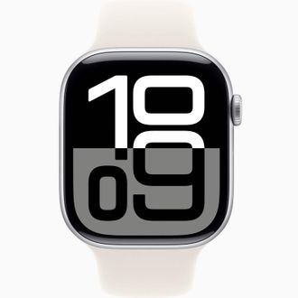 Смарт-годинник Apple Watch Series 10 GPS 46mm Silver Aluminum Case w. Starlight Sport Band - M/L (MWX03+MXM73) - фото 2
