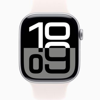 Смарт-годинник Apple Watch Series 10 GPS 46mm Silver Aluminum Case w. Light Blush Sport Band - M/L (MWX03+MXM93) - фото 2