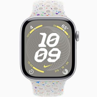 Смарт-годинник Apple Watch Series 10 GPS 46mm Silver Aluminum Case w. Pure Platinum Nike Sport Band - M/L (MWX03+MYL53) - фото 2