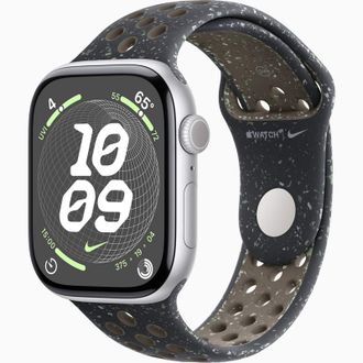 Смарт-годинник Apple Watch Series 10 GPS 46mm Silver Aluminum Case w. Midnight Sky Nike Sport Band - M/L (MWX03+MYL73) - фото 1