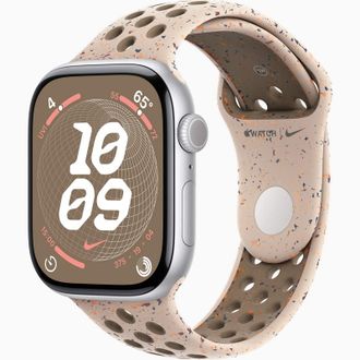 Смарт-годинник Apple Watch Series 10 GPS 46mm Silver Aluminum Case w. Desert Stone Nike Sport Band - M/L (MWX03+MYL93) - фото 1