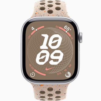 Смарт-годинник Apple Watch Series 10 GPS 46mm Silver Aluminum Case w. Desert Stone Nike Sport Band - M/L (MWX03+MYL93) - фото 2